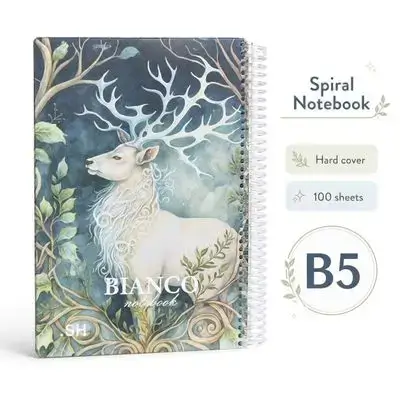 Hardcover Spiral Notebook – B5 | 100 Sheets