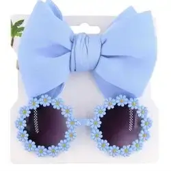 2pcs/Set Kids Fashion Mirror Bow Headband Set