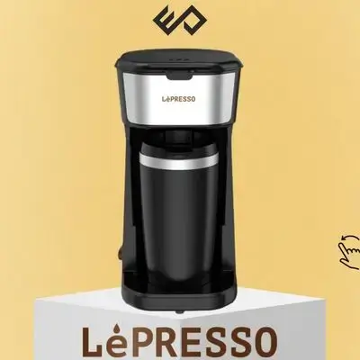 LePresso Coffee Maker with Travelling Mug 450W - Black