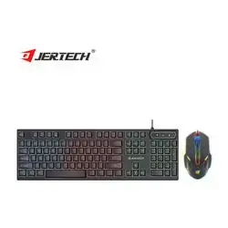 Jertech KM180 Wired Combo Mouse & Keyboard Black