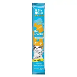 Cat Snacks 15g, Chicken Flavor Cat Supplement 60 Pcs