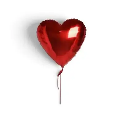 Heart shaped ballon helium