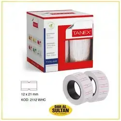 Tanex Price Label Roll (24 Rolls) white