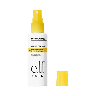 All Set For Sun Broad Spectrum SPF45 Sunscreen + Setting Spray 60ml _ e.l.f