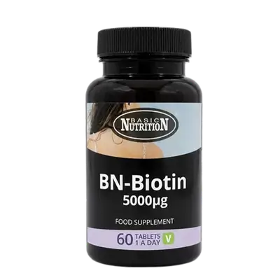 BN-Biotin 5000mcg 60 Tablets _ BASIC NUTRITION