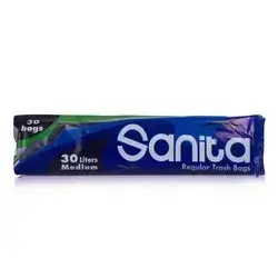 Sanita Garbage Bags, Medium, 30 Liters, 30 Pieces