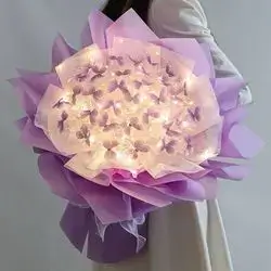 Purple Butterfly Bouquet