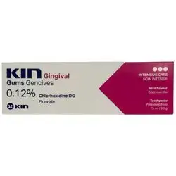 kin gingival toothpaste ,intensive care 0.12% chlorhexidine 75ml