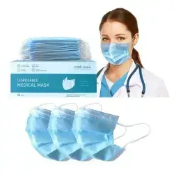 Medical Disposable masks Blue (3-layer filter) 50pcs