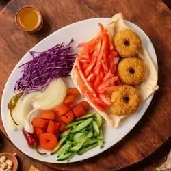 Falafel Sandwich Wrap
