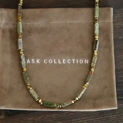Unakite stone Necklace