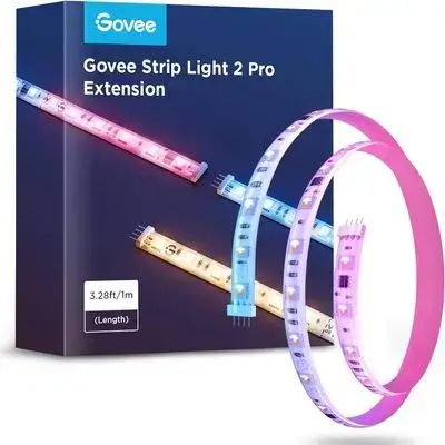 Govee RGBIC Strip Light 2 Pro, 3.28ft LED Lights Extension Without Plug, Home Decor