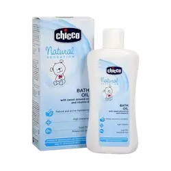 Natural Sensation Bath Oil With Sweet Almond Oil and vitamin E 200ml  _ Chicco