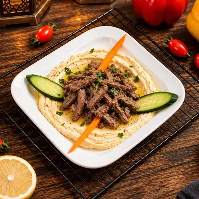 Hummus with Meat