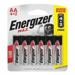 Energizer Battery Aa 4+2 Max