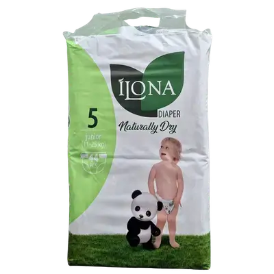Ilona Ultra Baby Diapers, Size 5 (44 Count)