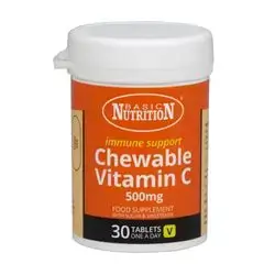 Basic Nutrition Chewable Vitamin C 500mg 30 tabs