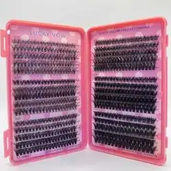 An eyelash extension kit featuring a sleek