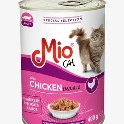 Mio Cat Canned Wet Food 400 G For Adult Cats With Chicken Flavor