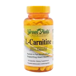 L-Carnitine 500mg 30 Capsules _ green field