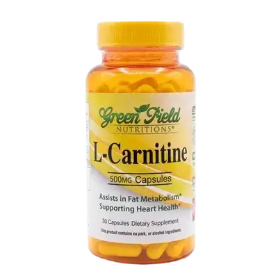 L-Carnitine 500mg 30 Capsules _ green field