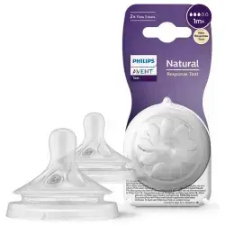 Philips Avent Natural Response Silicone Nipples Flow 3 1m+ 2pcs