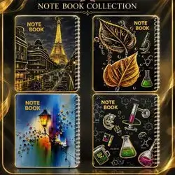 Notebook - 2 parts - lined in Arabic or Kurdish / Photo book cover for boys