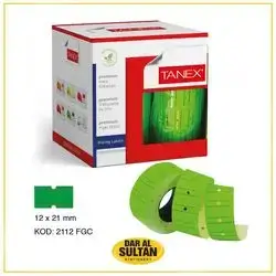 TANEX price Label roll (24 roll) green