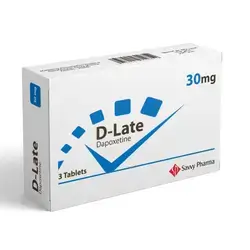 D-Late 30mg dapoxetine  3 Tablets