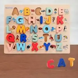 English Alphabet Wooden Puzzle for Kids