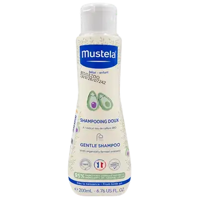 Gentle Shampoo with Organically Farmed Avocado 200ml _ mustela