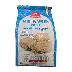 Carrefour Mini Wafers with Vanilla Cream, 125g