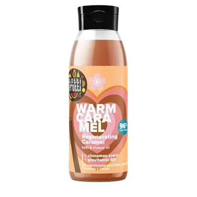 TUTTI FRUTTI Warm Caramel Regenerating Caramel Bath & Shower Oil 400ml _ Farmona