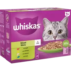 Beef & Chicken & Salmon & Tuna Packet Whiskas Wet Food