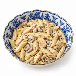Creamy mushroom chicken penne