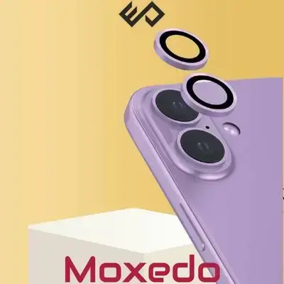 Moxedo Camera Lens Protector Aluminum Alloy with Easy Installation Tool Compatible for iPhone 16 6.1 inch/iPhone 16 Plus 6.7 inch – (Purple)