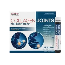 Collagen Joints For Health Joints Orange Taste 15 Drinkable Ampoules×25ml _ MADDOX