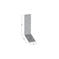 Heavy Load Angle Asymetric 90° 40X50X300