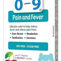 0-9 pain and fever