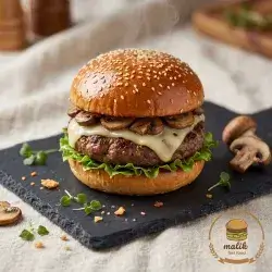 Cheese Burger With Mushroom