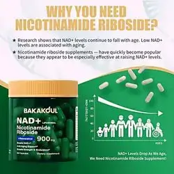 NAD Supplement - Liposomal Nicotinamide Riboside, Resveratrol, Quercetin , NAD Nicotinamide Riboside Resveratrol 900mg, NAD+ Supplement for Men and Women, 80 Capsules