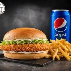 Crispy Chicken Steak Sandwich Meal