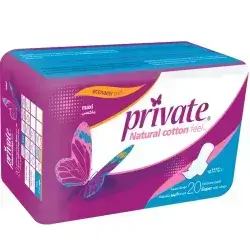 Private Natural cotton feel Maxi Super 20 pads