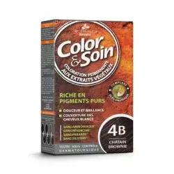 Color & Soin enriched with pure pigments 4B brownie chestnut