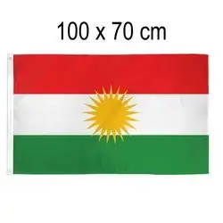 Flag kurdistan 100x70 cm