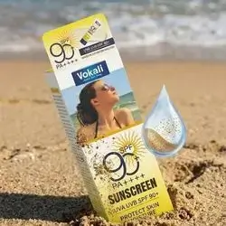 Vokali Sunscreen SPF 90+ PA++++ Water Resistant (Protect Skin Moisture)