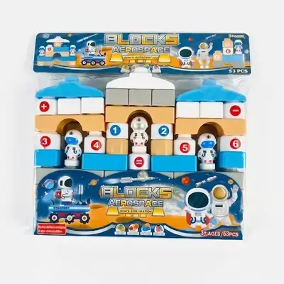 Blocks 53 pcs aerospace- blue