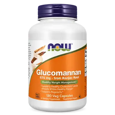 Glucomannan from Konjac Root 575mg 180 Veg Capsules _ now
