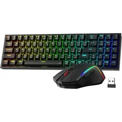 Redragon S136 Wireless Gaming Keyboard & Mouse Combo - Black