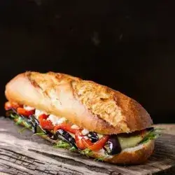 Eggplant sandwich
